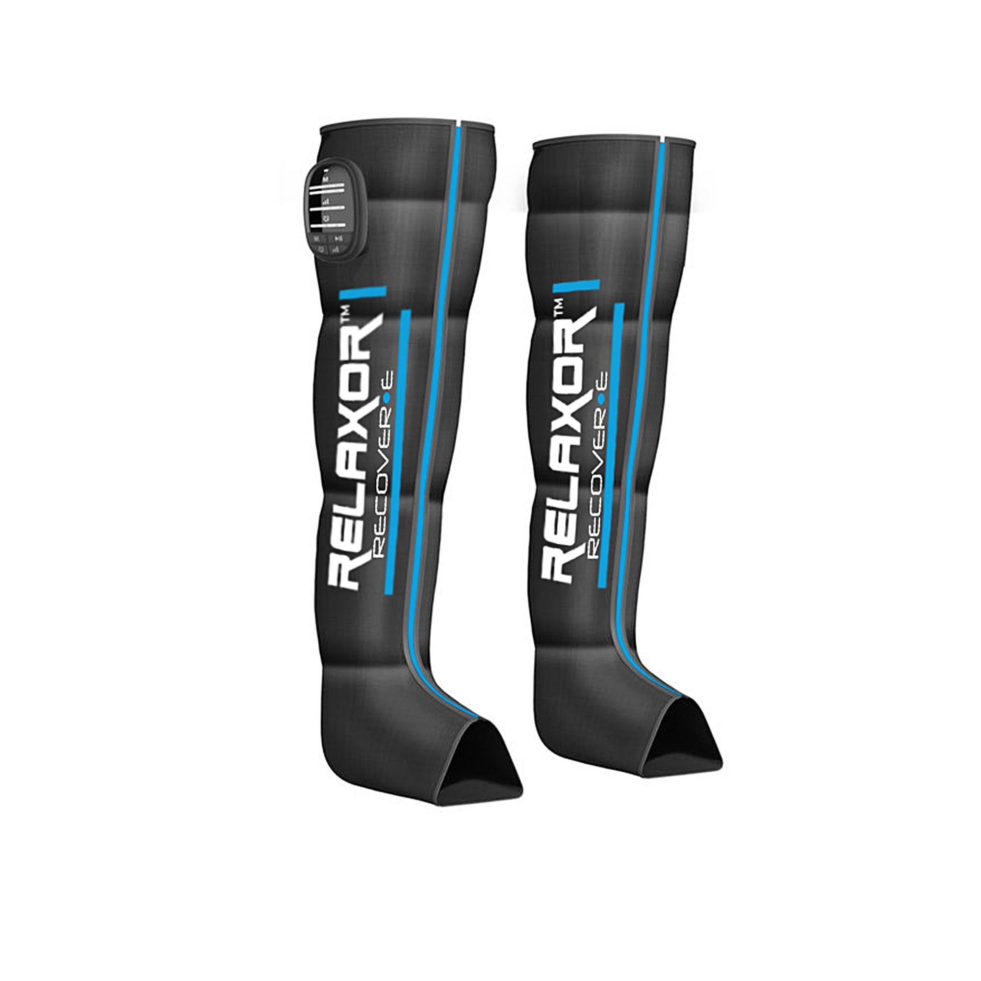 Relaxor Recover E Full Leg Recovery Therapy - Compression Sleeves for Muscle Pain Relief & Circulation - Ideal for Athletes, Runners & Post-Workout Recovery