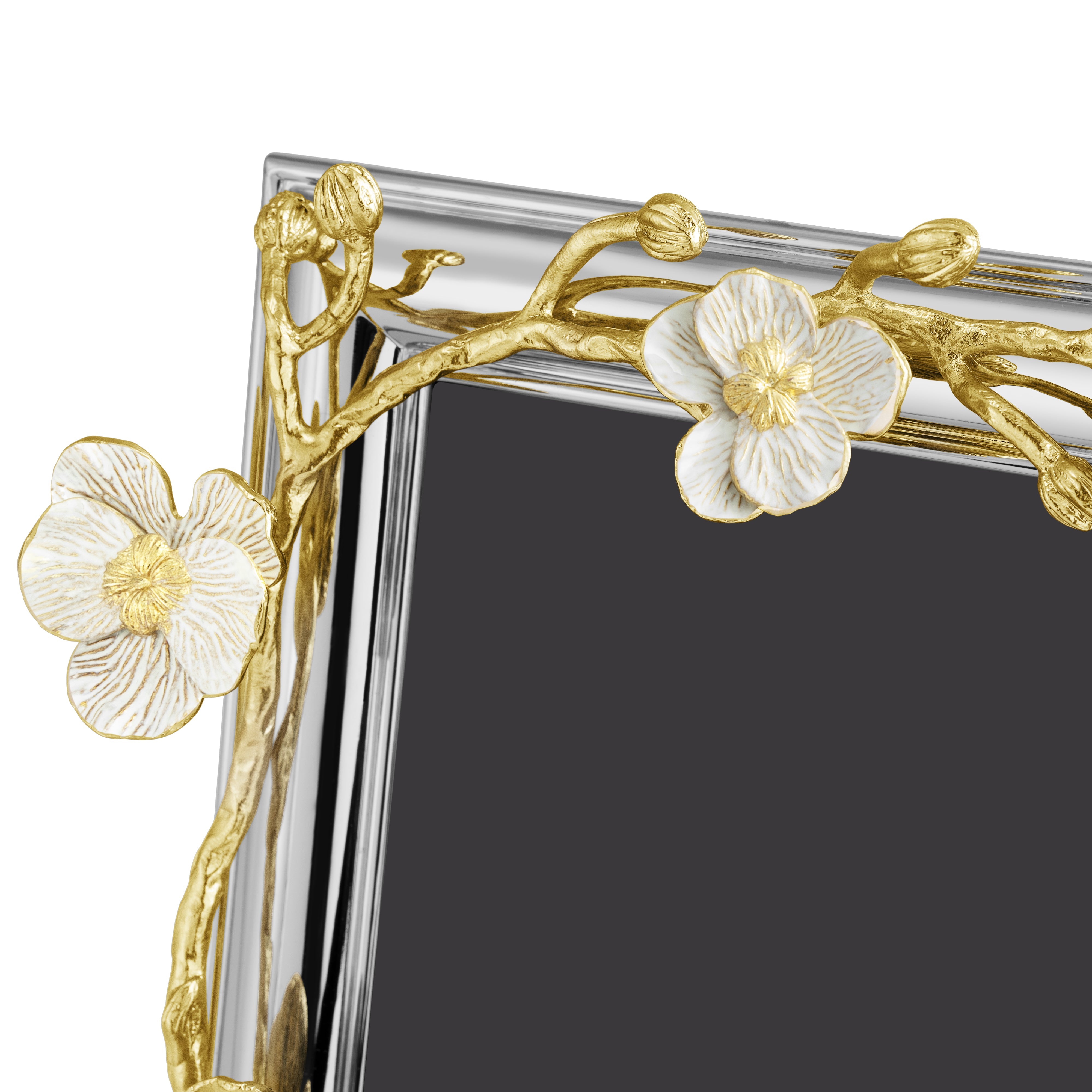 Elegant Orchid Picture Frame - Floral Wall Decor for Home & Office - Perfect for Wedding, Anniversary & Birthday Gifts - Display Your Precious Memories in Style