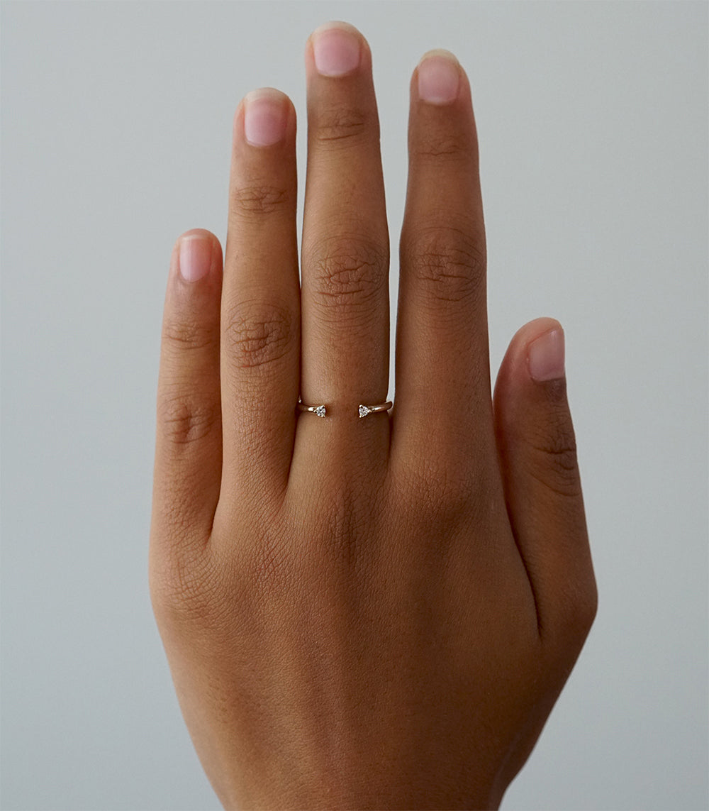 14K Gold Diamond Adjustable Wedding Band for Women - Elegant Stackable Ring for Bridal, Engagement & Anniversary Gifts | Perfect for Everyday Wear & Special Occasions