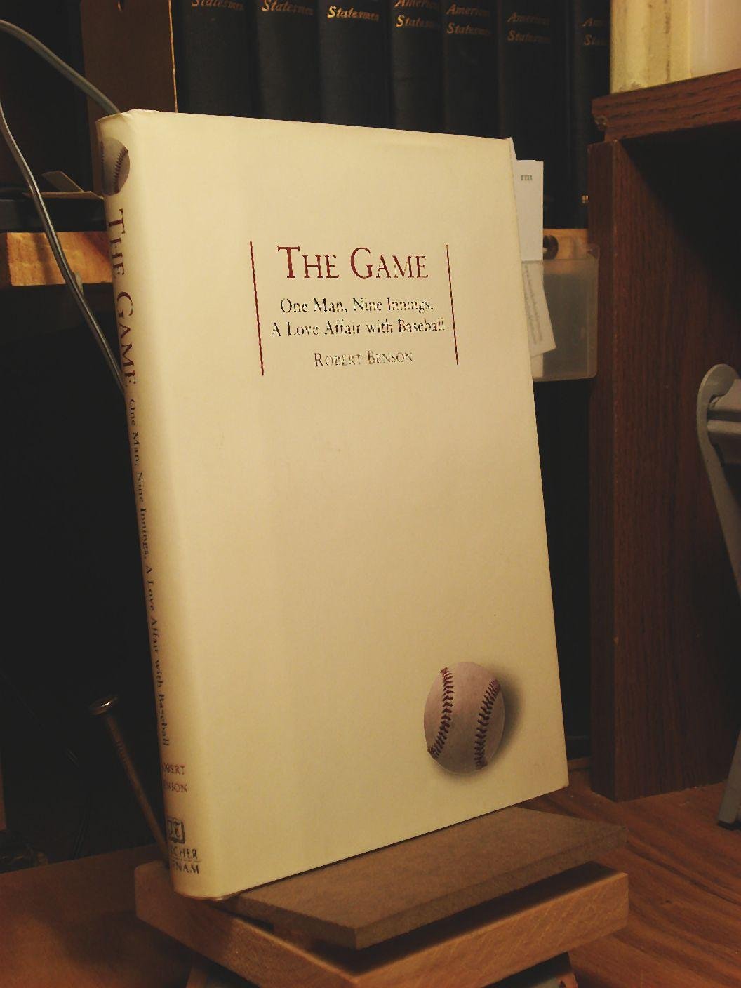 The Game: One Man, Nine Innings - A Passionate Baseball Memoir | Perfect for Baseball Fans & Sports Enthusiasts
