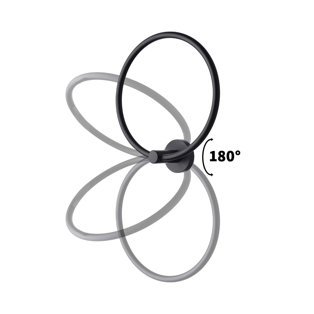 Stainless Steel Toilet Paper Holder & Towel Ring Set - Freestanding & Wall Mounted Bathroom Accessories, Matte Black (BPH283S1-BK+A2180-BK) | Durable SUS304 Steel for Modern Bathroom Decor | Perfect for Home, Hotel & Office Restrooms