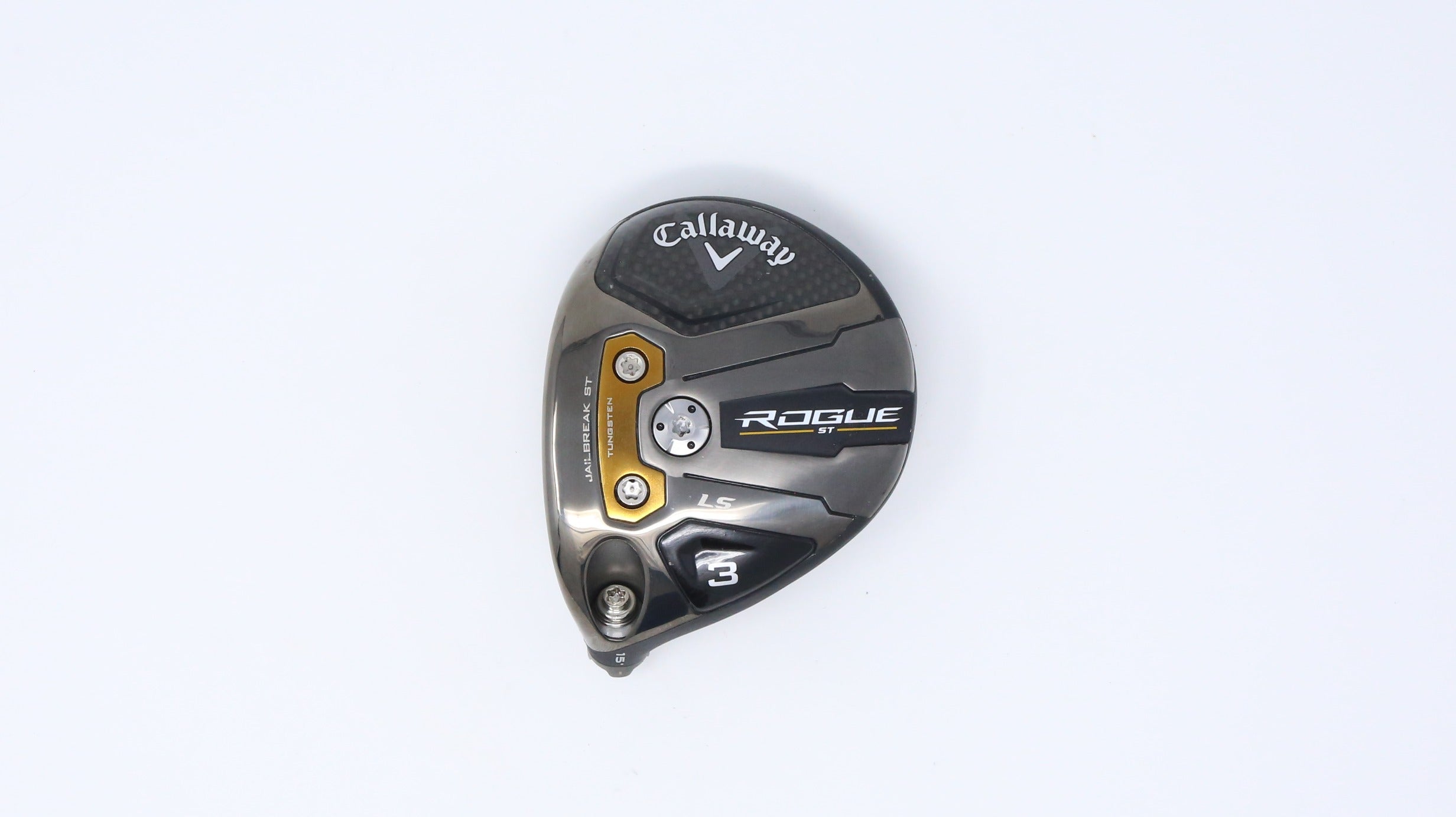 Used Callaway Rogue ST LS Fairway Wood 15° Left-Handed Golf Club Head Only - Perfect for Long-Distance Shots & Course Play
