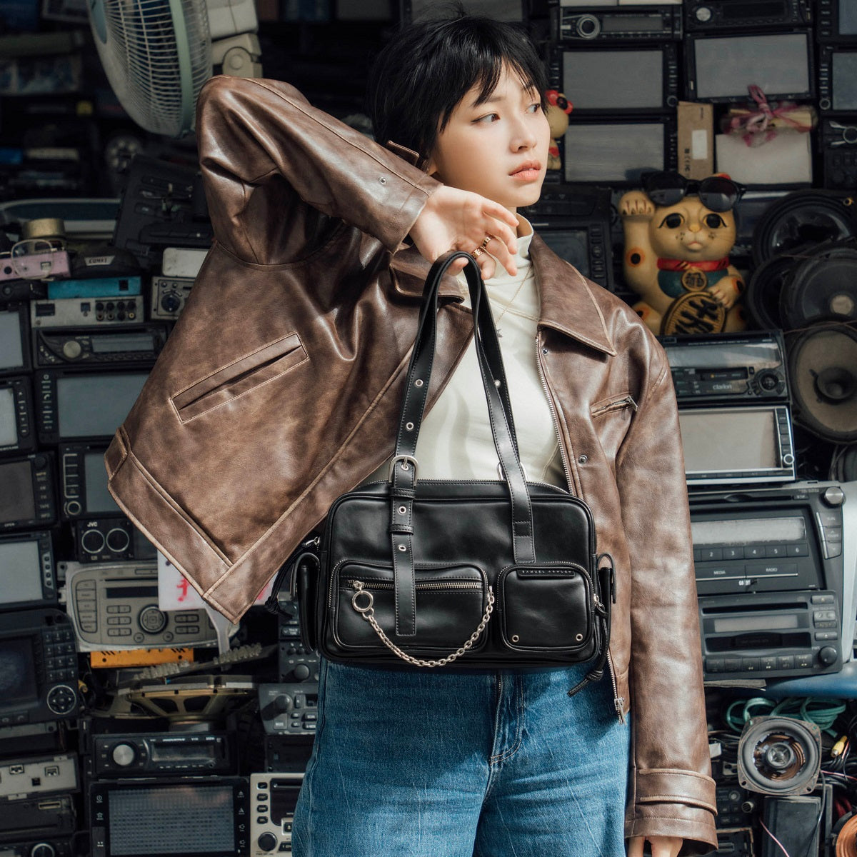 Luxury Genuine Leather Queen Tote Bag for Women - Stylish & Spacious Handbag for Work, Travel & Everyday Use