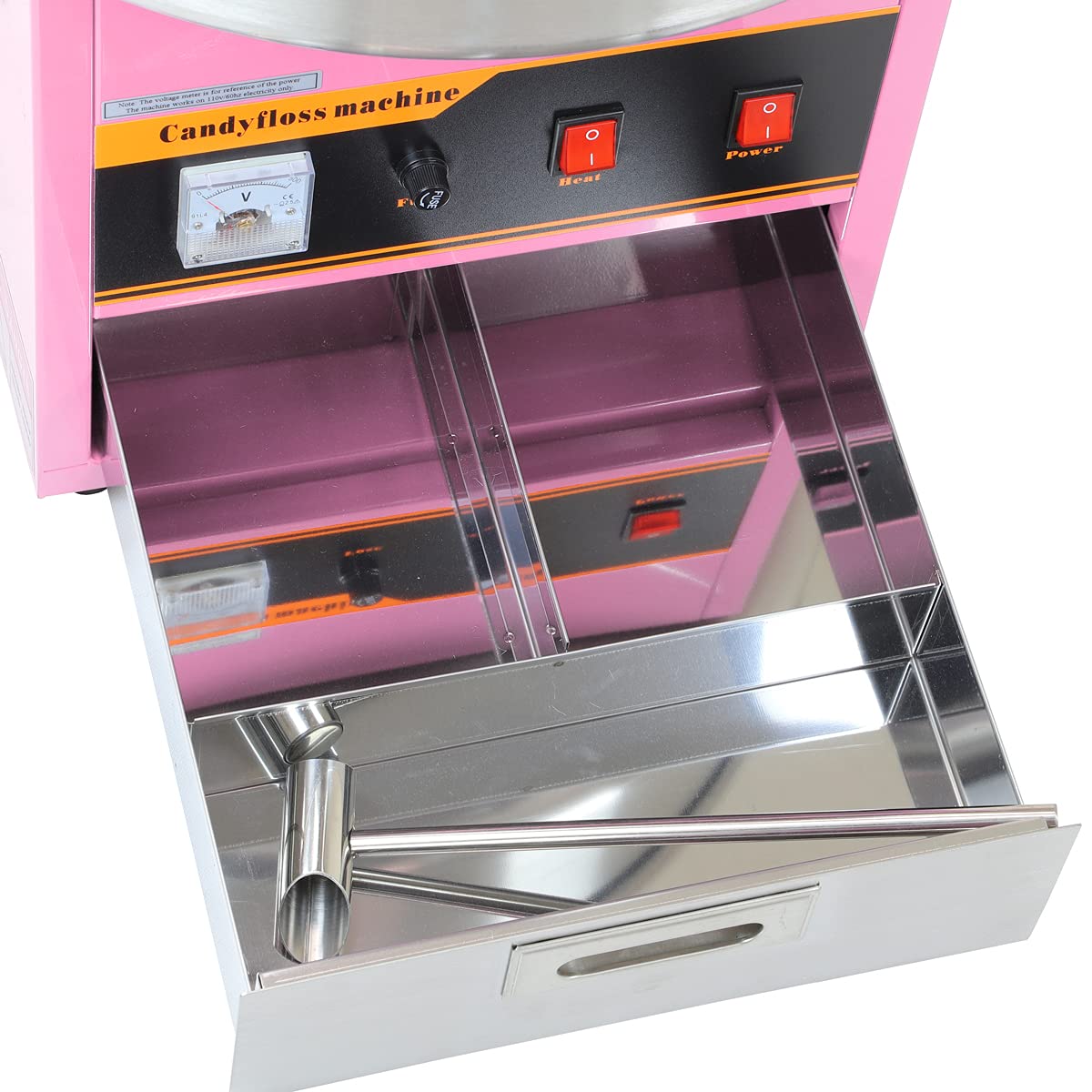 Commercial Cotton Candy Machine for Parties - Large Pink Candy Floss Maker for Events, Carnivals & Home Use