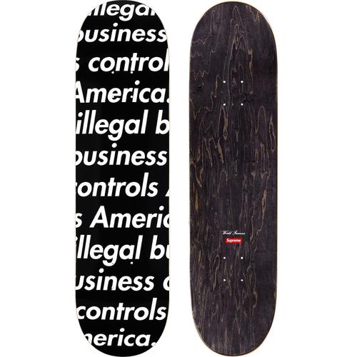 Supreme Illegal Business Skateboard Deck - Black Professional Skateboard for Street & Park Riding | Perfect for Skaters & Collectors