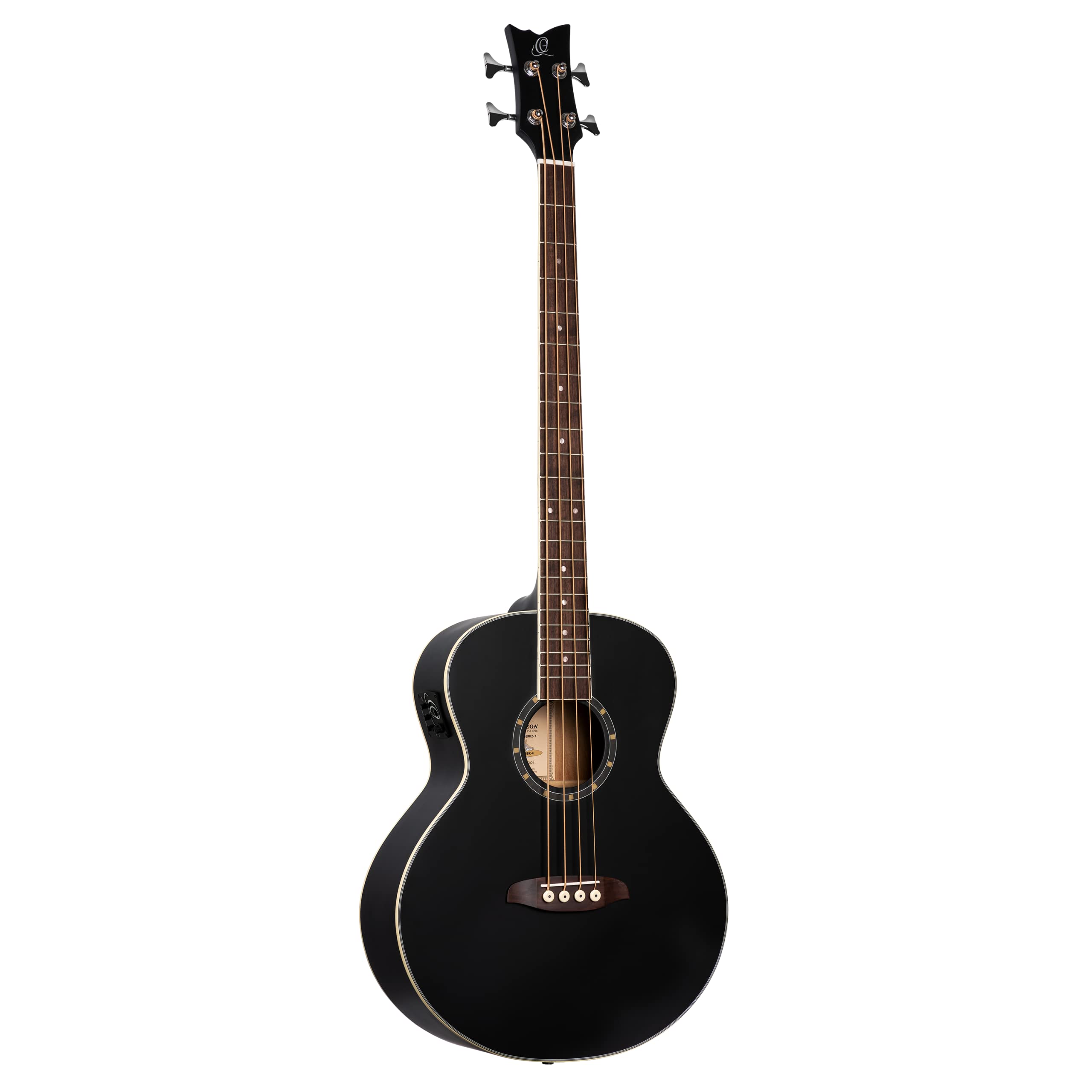 Ortega 4-String Acoustic Bass Guitar - Professional Quality for Live Performances, Studio Recording & Music Practice