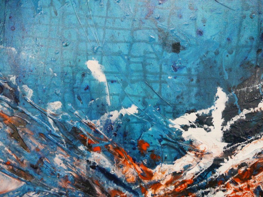 Inspirational Blue Wall Art - Modern Home Decor for Living Room, Bedroom & Office - Perfect Gift Idea
