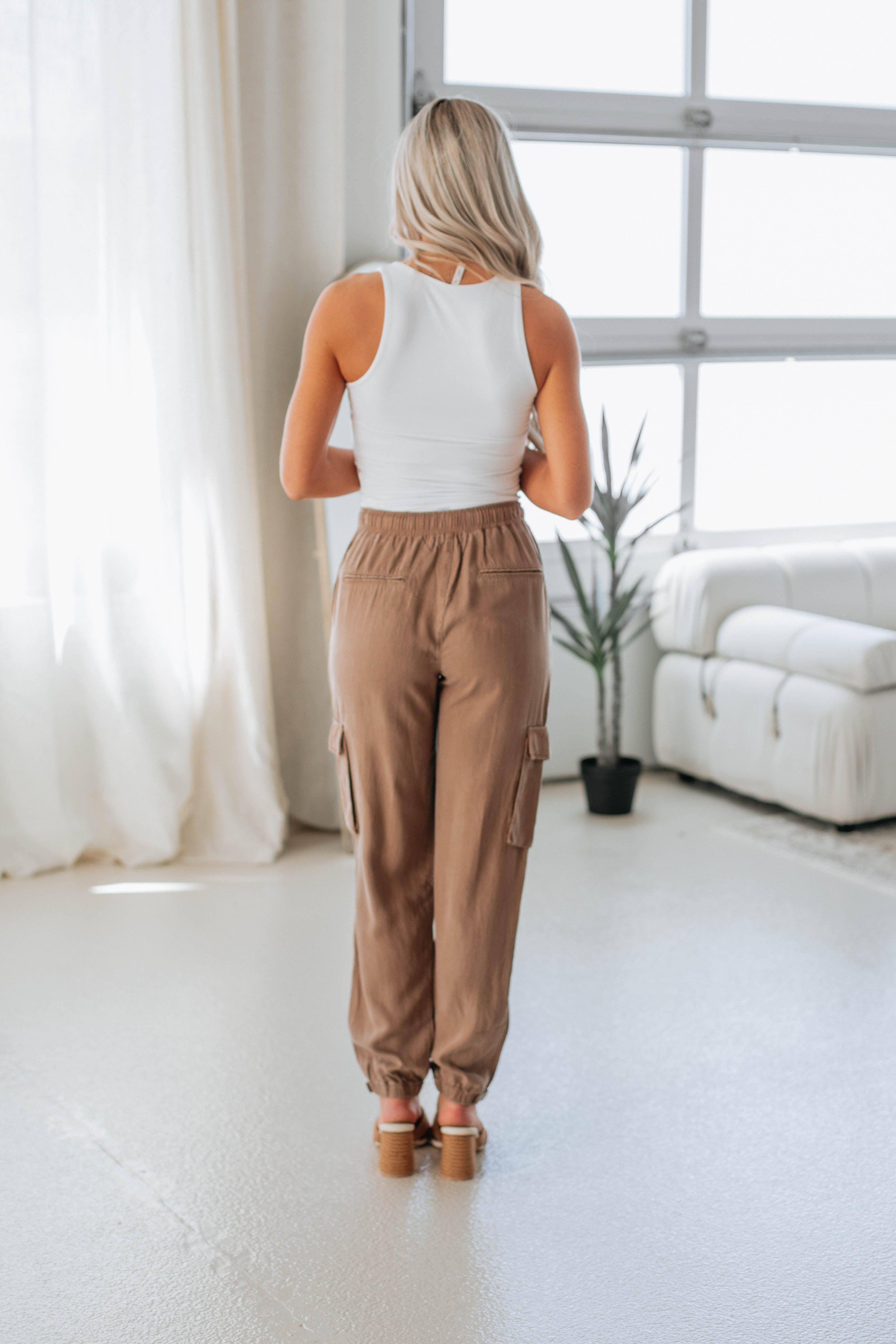 Bodie Cargo Joggers for Men - Comfortable Dark Sand Jogging Pants with Multiple Pockets - Perfect for Running, Gym, Travel & Casual Wear