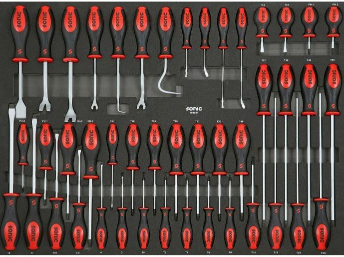 45-Piece Sonic Foam System Screwdriver Set with 29 XD Bits - Perfect for Electronics Repair, DIY Projects & Home Maintenance