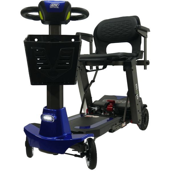 Mojo Manual Folding Scooter - Lightweight & Portable Mobility Aid for Adults & Seniors - Perfect for Travel, Shopping & Outdoor Activities