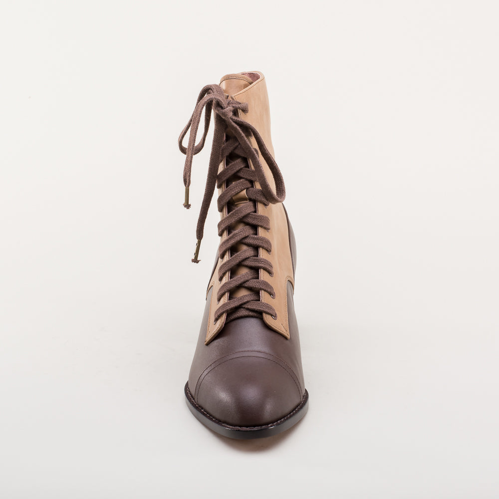 Paris Boots for Women - Stylish Tan/Brown Leather Ankle Boots for Fall & Winter | Comfortable Casual & Dressy Booties for Outfits, Office & Date Night