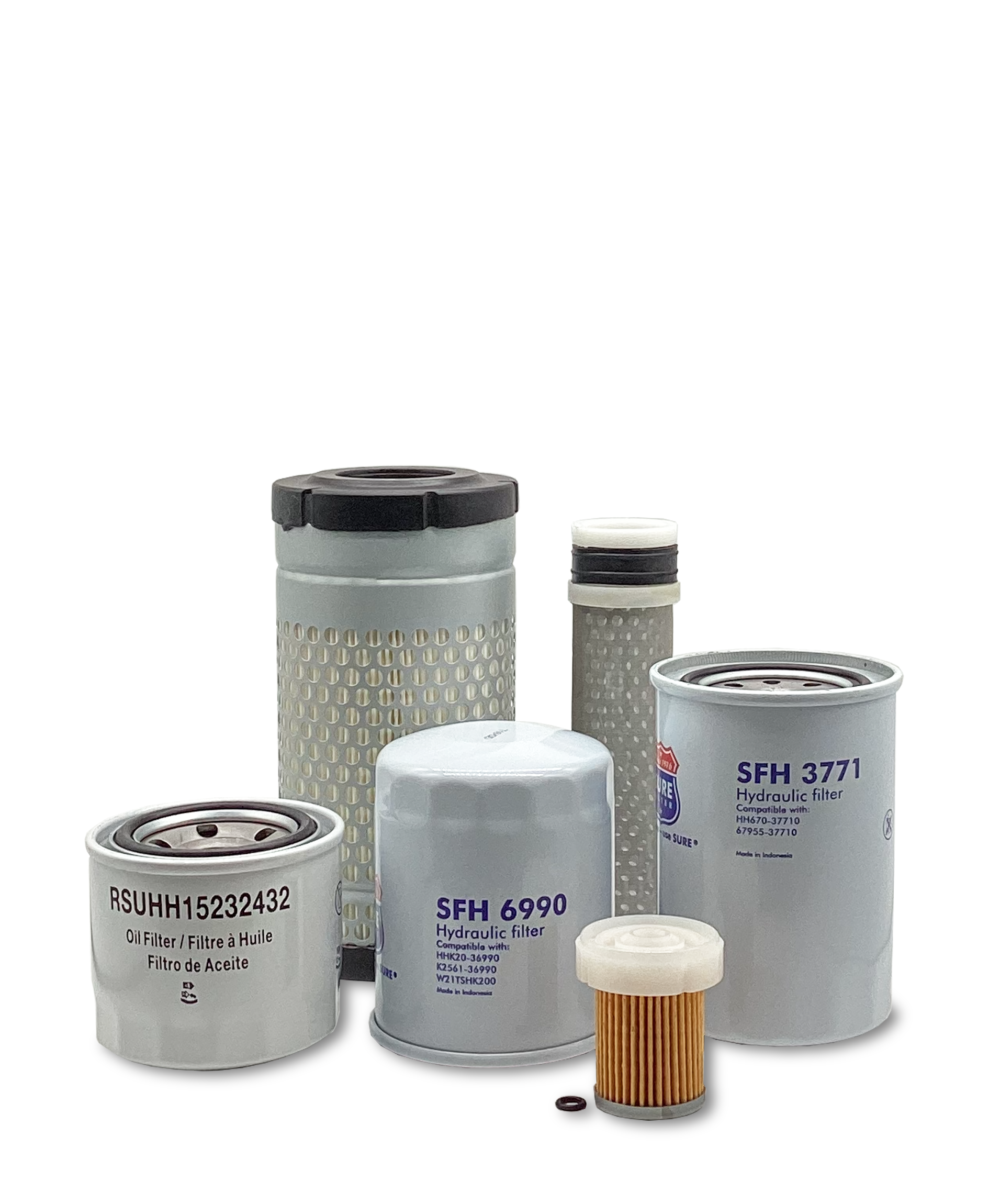 HERO® Maintenance Filter Kit for Kubota LX2610UHSD Tractor - Air, Oil & Fuel Filters Replacement Set | Perfect for Farm Equipment Maintenance & Tractor Upkeep