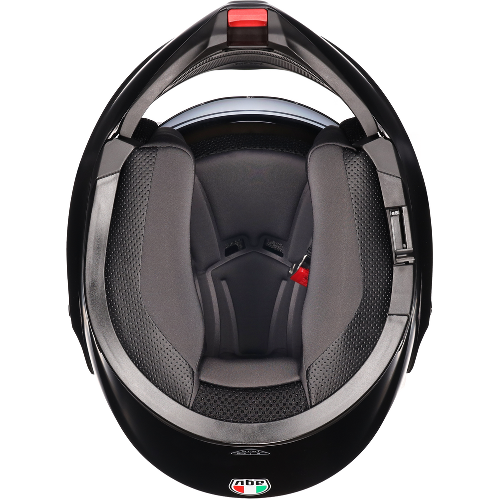 AGV Streetmodular Solid Matt Black Motorcycle Helmet - DOT & ECE Certified for Safety - Perfect for Urban Commuting and Street Riding
