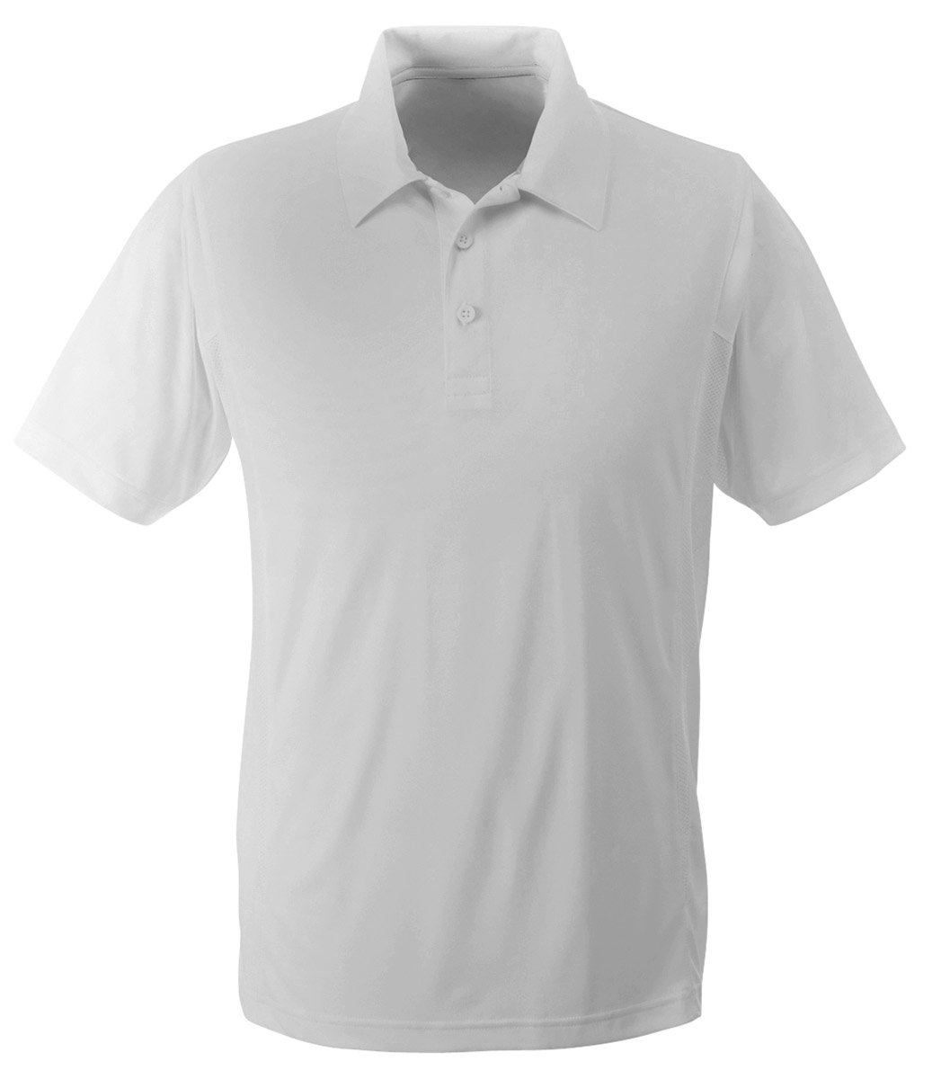 TEAM 365 Men's Performance Polo Shirt - Moisture Wicking, Breathable, Quick Dry - Sport Silver, 3XL - Perfect for Golf, Tennis & Casual Wear