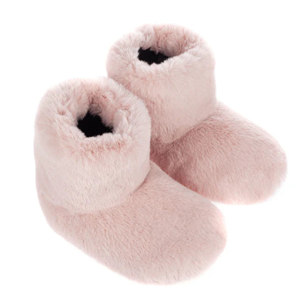 Cozy Blossom Slipper Boots for Women - Soft Fleece Indoor/Outdoor House Shoes with Non-Slip Sole - Perfect for Winter, Lounge, and Home Comfort