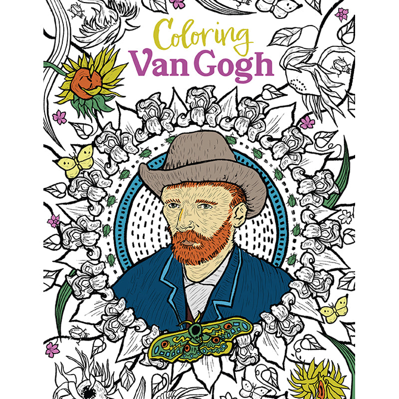 Van Gogh Coloring Book for Adults - Relaxing & Stress Relief Art Therapy - Perfect for Home, Office & Travel