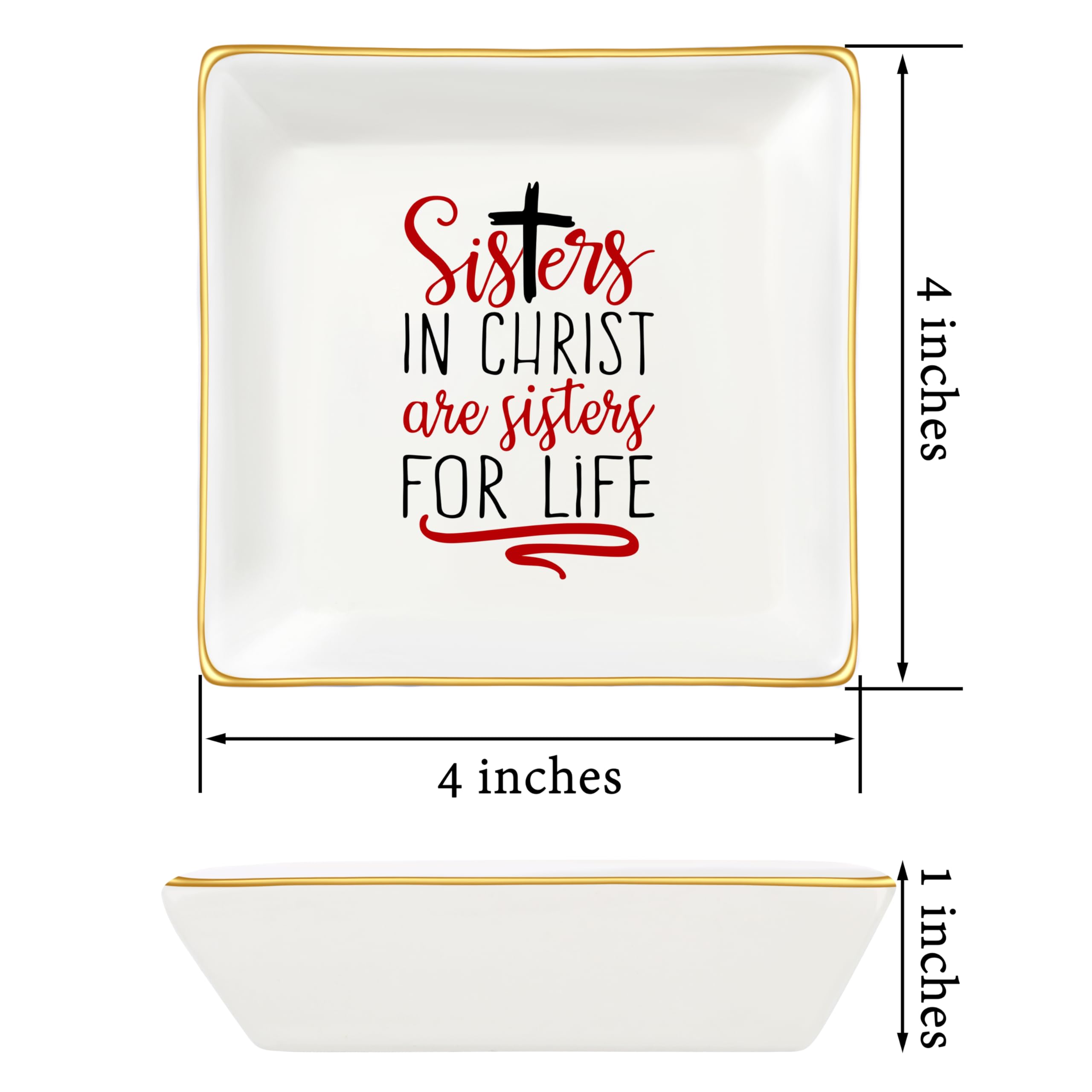 JoycuFF Jewelry Trinket Dishes - Elegant Jewelry Tray for Women | Perfect Birthday, Christmas & Friendship Gifts | Unique Home Decor for Bedroom, Bathroom & Vanity Organization