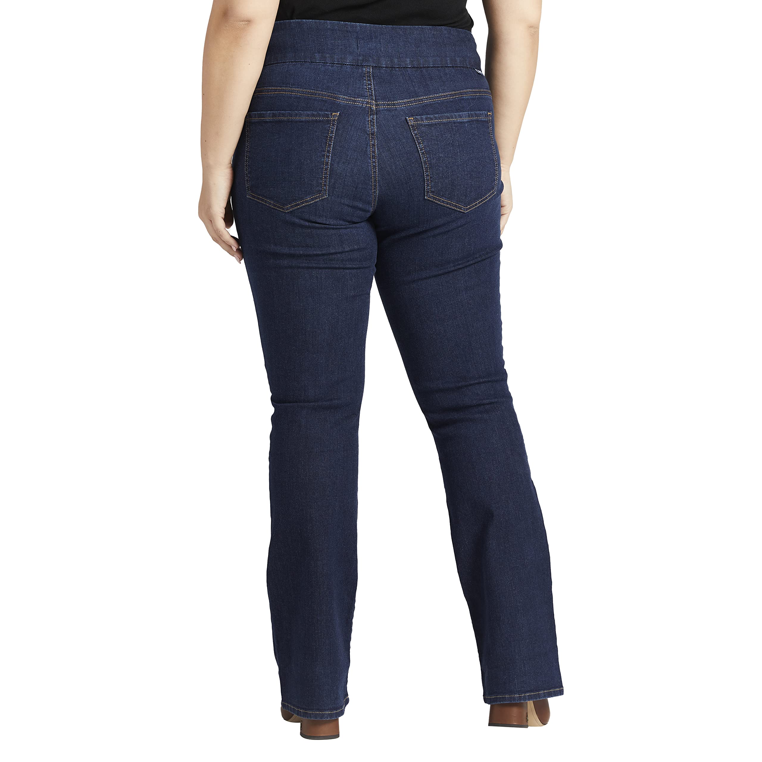 Jag Jeans Women's Plus Size Paley Mid Rise Bootcut Pull-on Stretch Jeans - Comfortable & Flattering Fit for Curvy Women | Perfect for Work, Casual Wear & Night Out