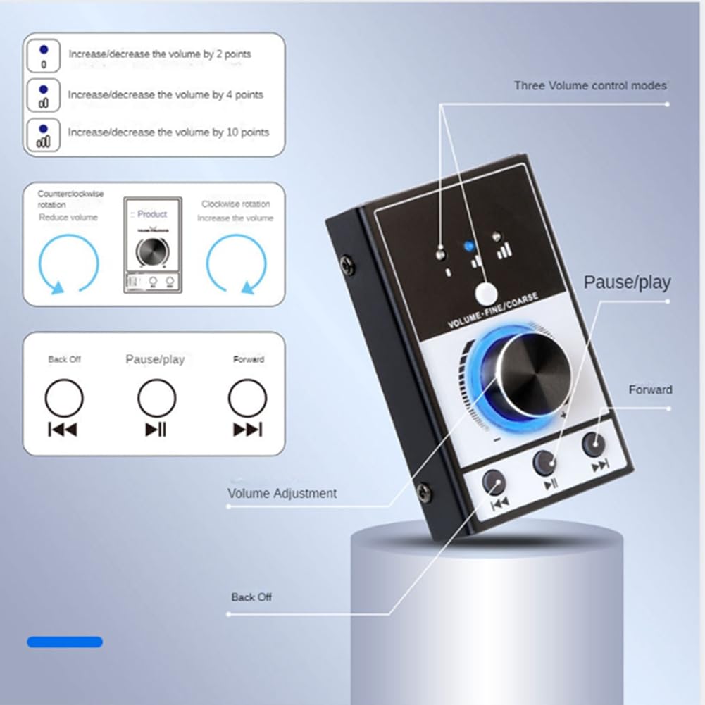 USB Sound Card Controller for PC & Mobile - Recording & Volume Control