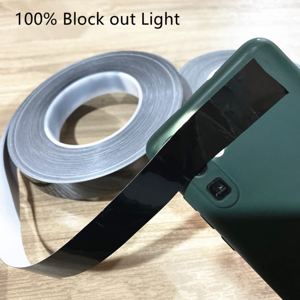 Blackout Tape 1 Inch x 82 Feet - 100% Light Blocking Tape for LED Covers, LCD Panels, Appliances & Lamp Strips - Perfect for Home Theater, Bedroom Light Control & DIY Projects
