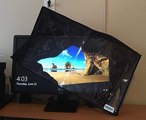 Comp Bind Technology 24'' LCD Monitor Marine Black Cover - Anti Static, Waterproof, 23.25''W x 2.25''D x 15''H - Ideal for Marine, Outdoor, and Industrial Use