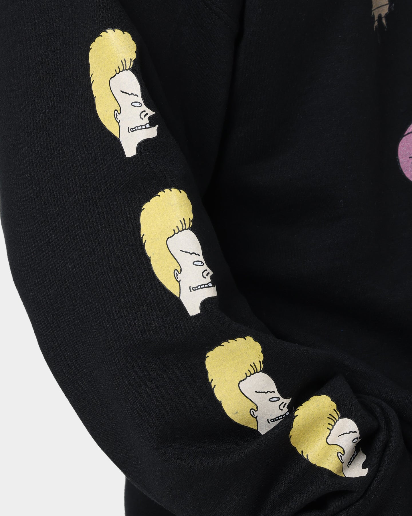 American Thrift X Beavis & Butthead Couch Hoodie - Black Pullover Sweatshirt for Men & Women | Perfect for Casual Wear, Lounge & Street Style