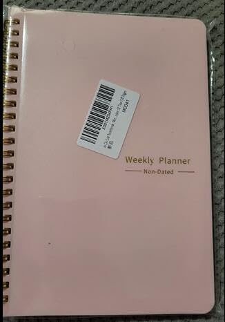 Moseem Weekly Planner Notebook - Undated A5 Daily Planner with Habit Tracker & To-Do List, 52 Weeks Goal Planner for College Students, Work & ADHD Organization (Pink) | Perfect for Productivity, Time Management & Stress Relief