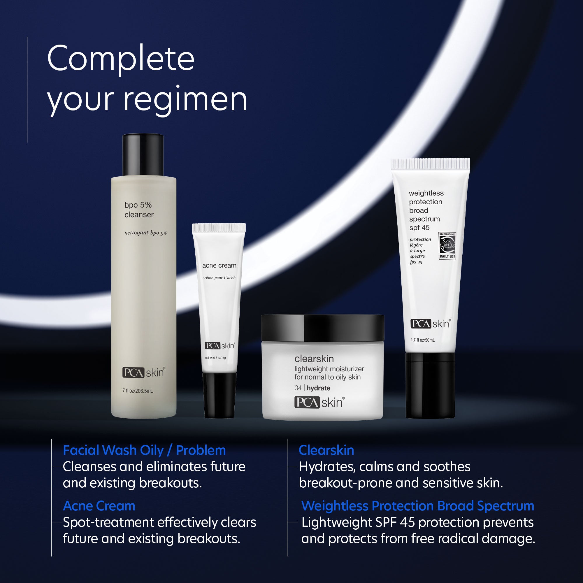 PCA SKIN BPO 5% Cleanser - Acne Treatment Face Wash for Oily & Acne-Prone Skin - Daily Use for Clear, Healthy Complexion - Perfect for Morning & Night Skincare Routine