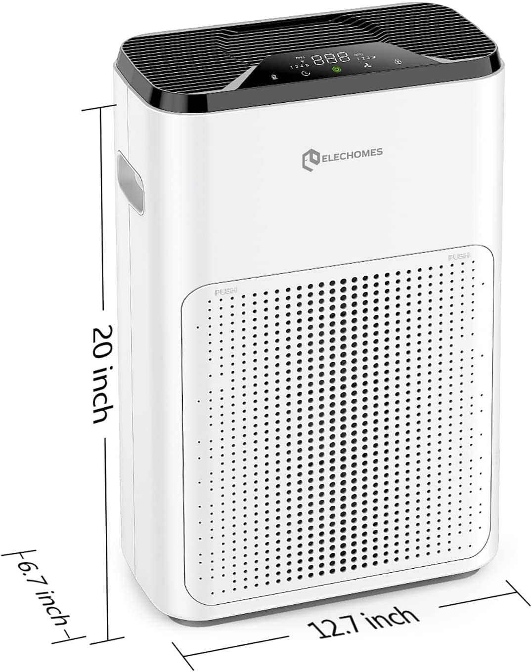 Elechomes Smart WiFi Air Purifier with Alexa & Google Assistant - True HEPA Filter for Large Rooms (323ft²) - Ultra Quiet Sleep Mode - Perfect for Bedroom, Office & Allergy Relief