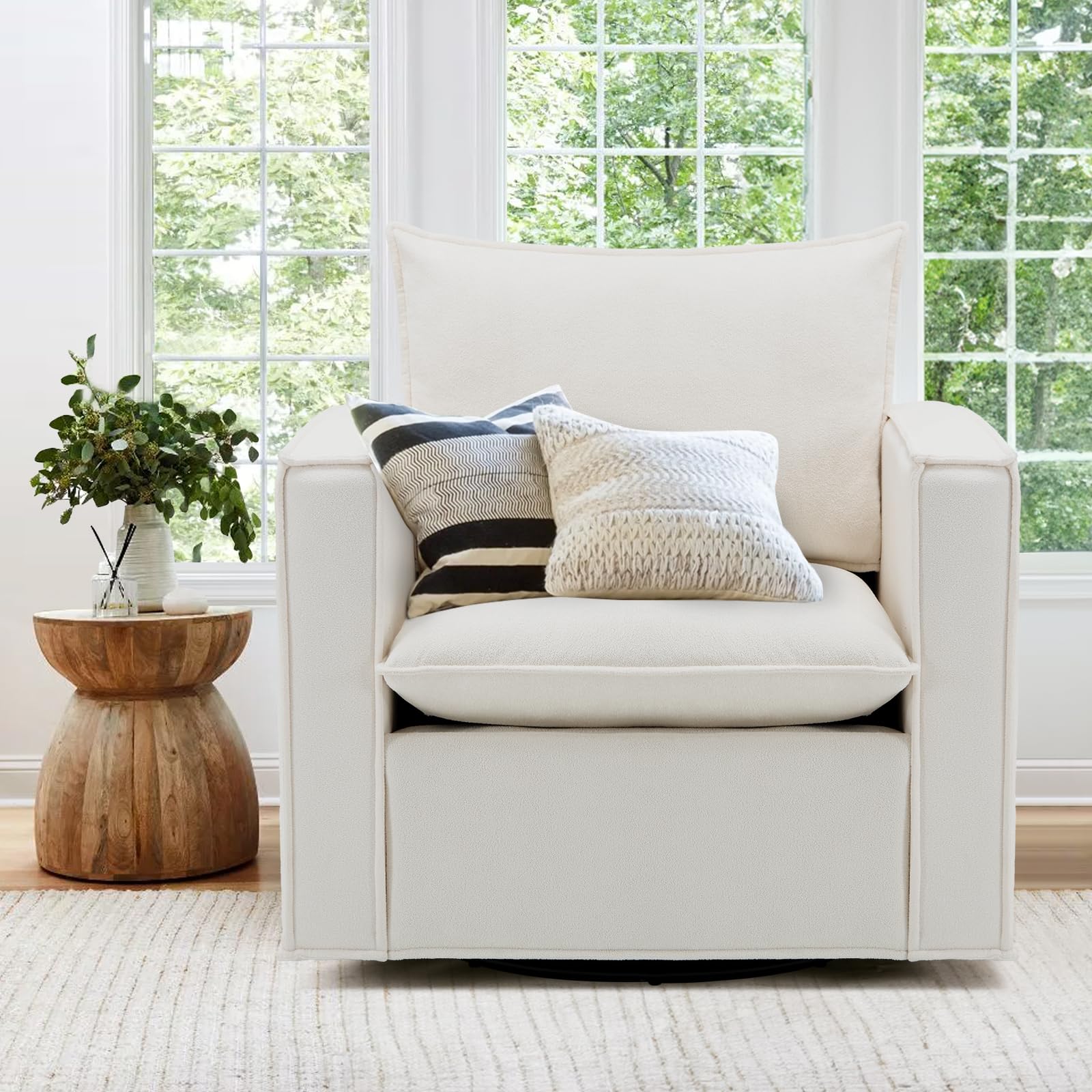Modern Swivel Accent Chair 34