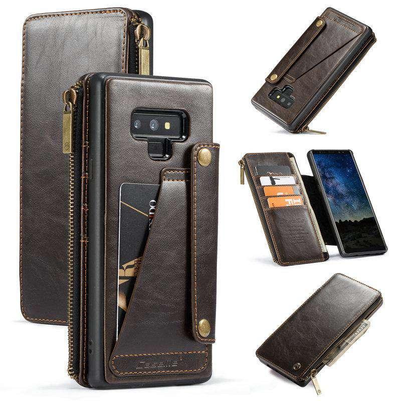 Premium Detachable PU Leather Wallet Case for Samsung Galaxy Note 9 with Card Slots & Kickstand - Perfect for Business, Travel & Everyday Use
