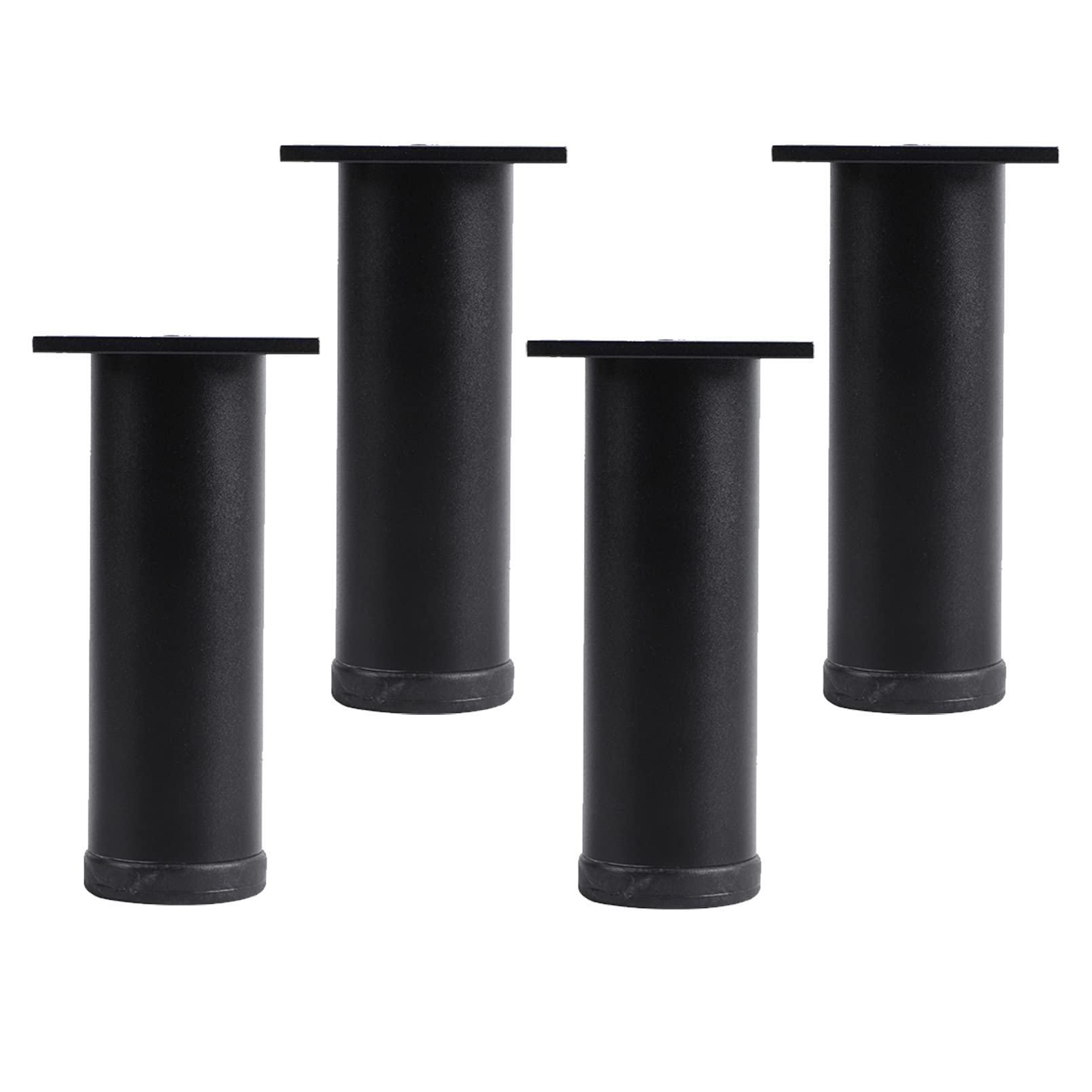 4 Pack Modern Metal Furniture Legs - Adjustable Sofa & Cabinet Feet, Aluminum Alloy Support Legs for DIY Replacement (8cm Height, Black) - Perfect for Living Room Furniture, Tables, Chairs & Cupboards