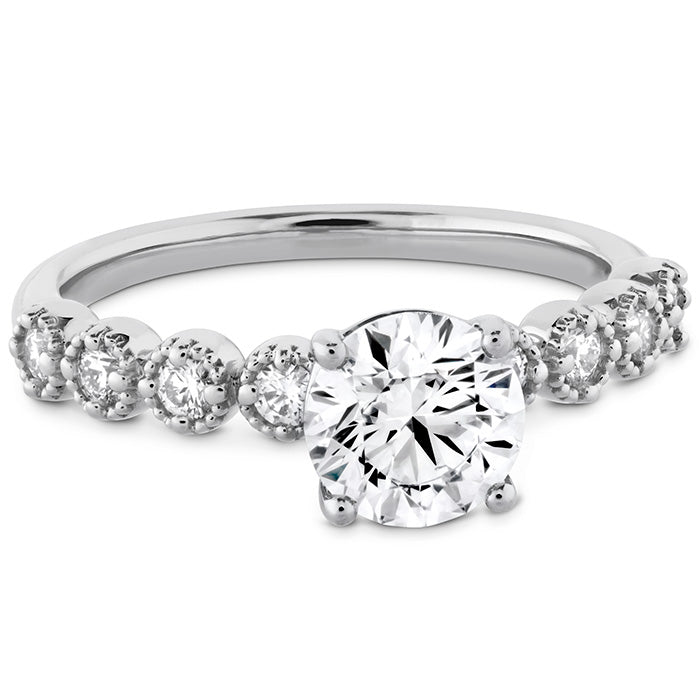 Hearts On Fire Diamond Bar Single Prong Milgrain Engagement Ring - Elegant Wedding Band for Women, Perfect Proposal Gift & Anniversary Jewelry (Ideal for Romantic Occasions & Special Celebrations)