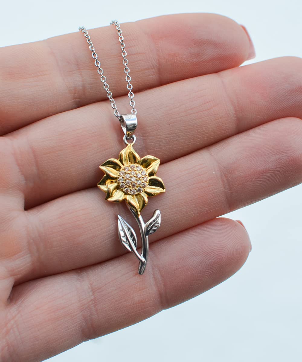 Affordable Sunflower Pendant Necklace for Wife - Christmas Gift for Her - Elegant Jewelry for Anniversary, Birthday & Special Occasions