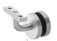 CRL/Blumcraft Satin Anodized Aluminum Hand Rail Bracket for Glass - Imperial Series - Heavy Duty Shower, Staircase & Balcony Safety Support