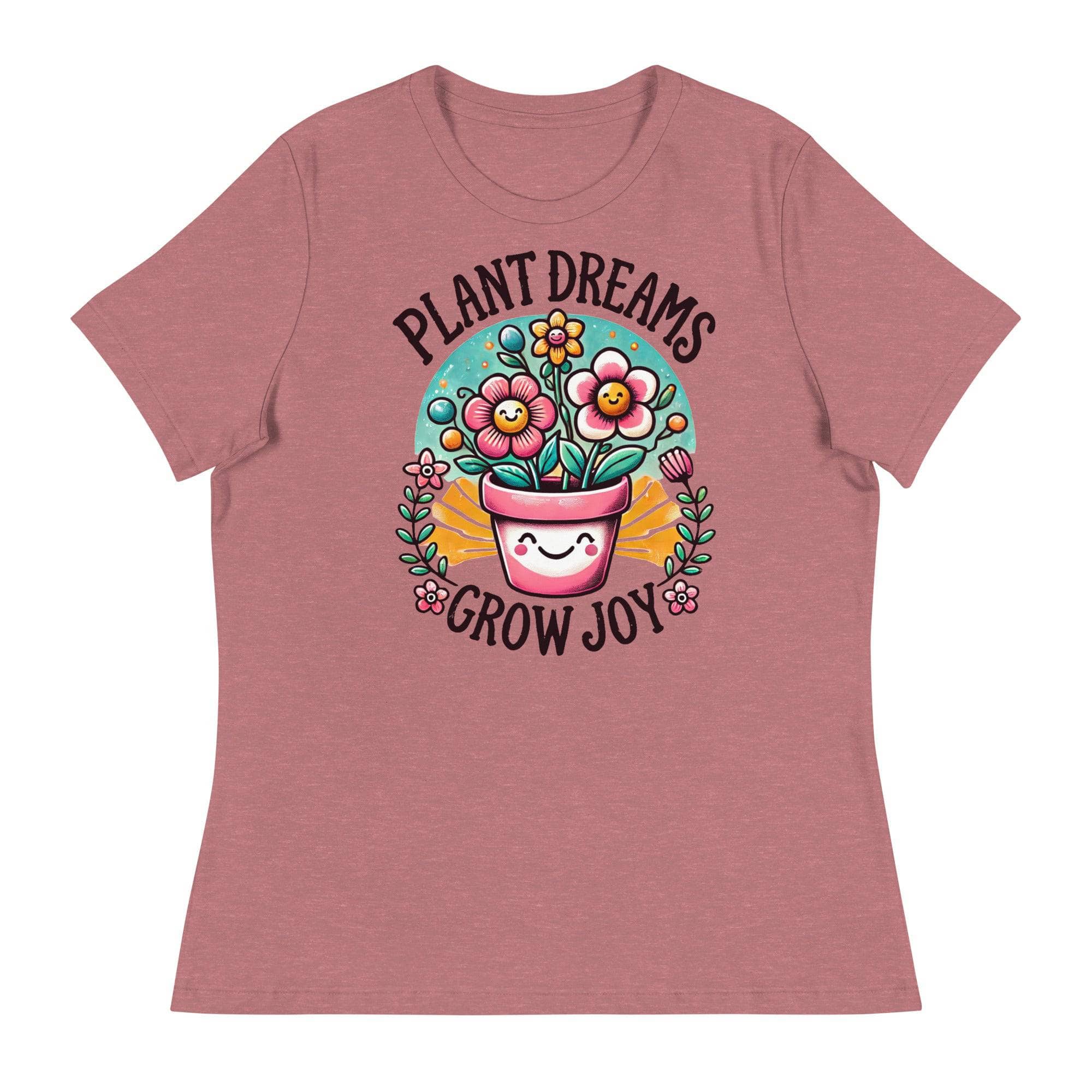 Plant Dreams Grow Joy T-Shirt - Inspirational Gardening Tee for Plant Lovers, Comfortable Cotton Shirt for Women & Men - Perfect for Gardening, Outdoor Activities & Casual Wear