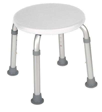 Adjustable Height Bath Stool for Elderly & Shower - Non-Slip Shower Chair with Back Support for Bathroom Safety & Comfort - Perfect for Seniors, Disabled & Post-Surgery Recovery