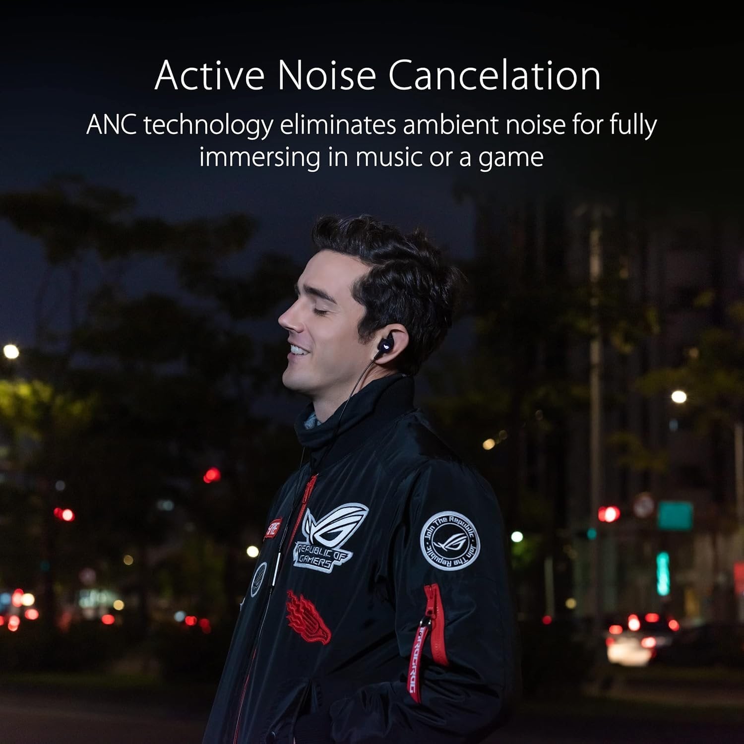 ASUS ROG Cetra II True Wireless Gaming Earbuds with ANC, Built-in Mic & USB-C - Immersive Gaming & Music Experience for PC, Mobile & Console