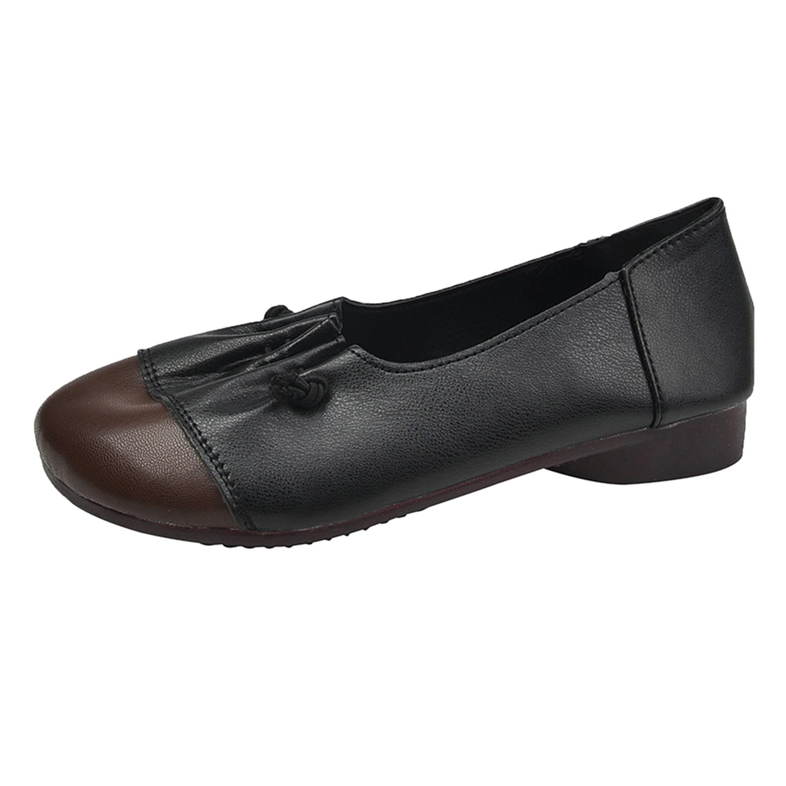 Women's Black Ballet Flats - Breathable Hollow Out Dressy Pumps for Summer | Comfortable Green Ballet Shoes for Work, Party & Casual Wear