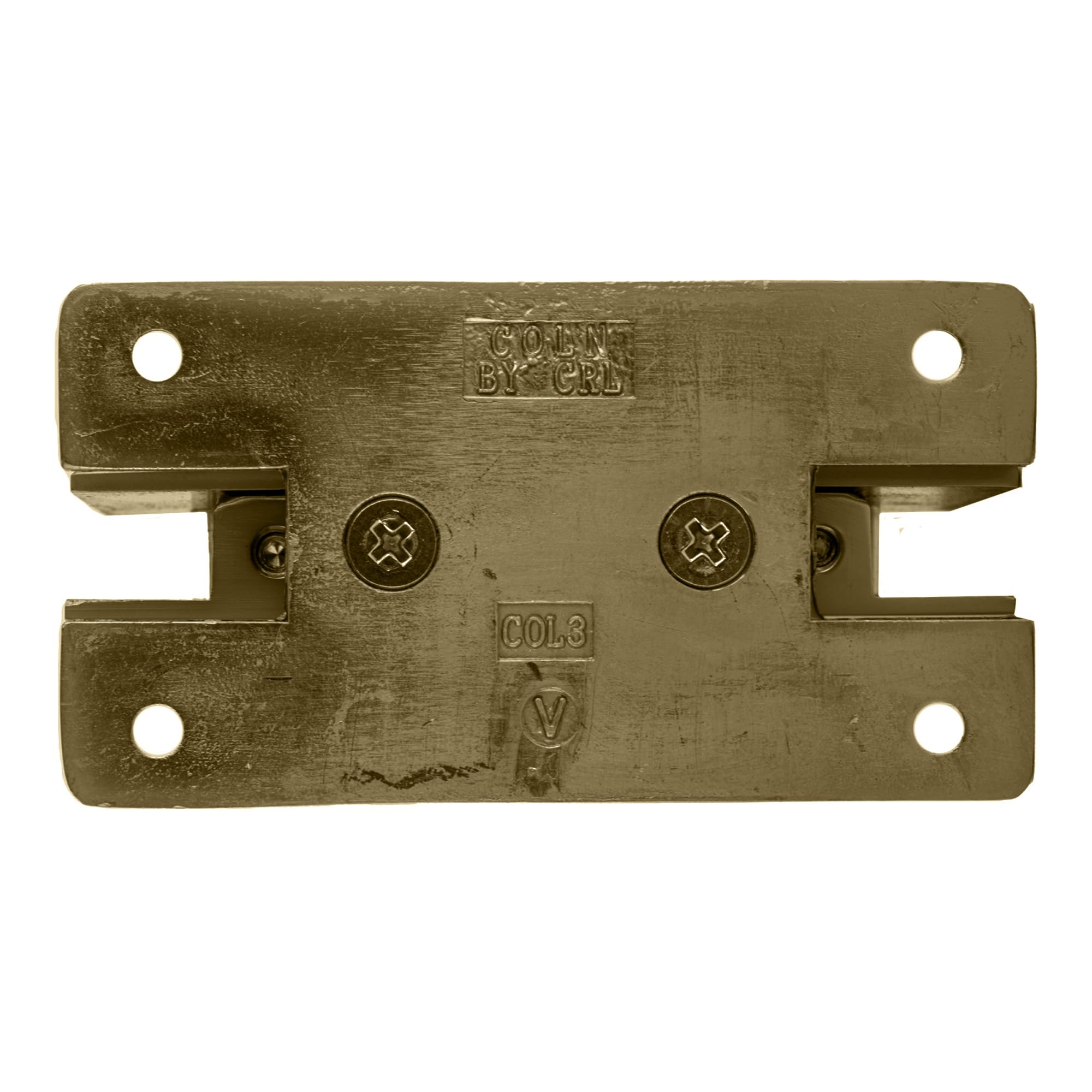 CRL Brushed Bronze Wall Mount Hinge C0L037BBRZ - Cologne 037 Series for Cabinet Doors, Closet Doors & Room Dividers - Durable Hardware for Home & Office Use