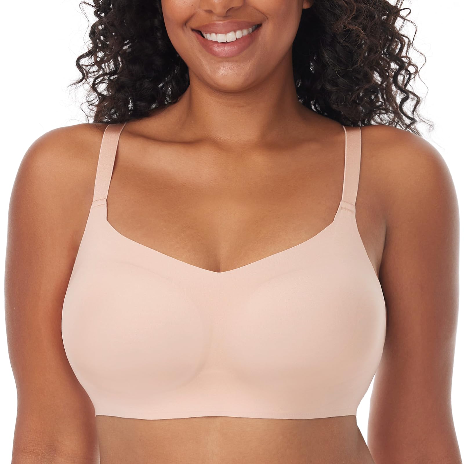 Momcozy Seamless Wireless Bras for Women - Comfortable Square Neck Bralette, Buttery Soft No Underwire Everyday Bra | Perfect for Yoga, Sleeping & Daily Wear