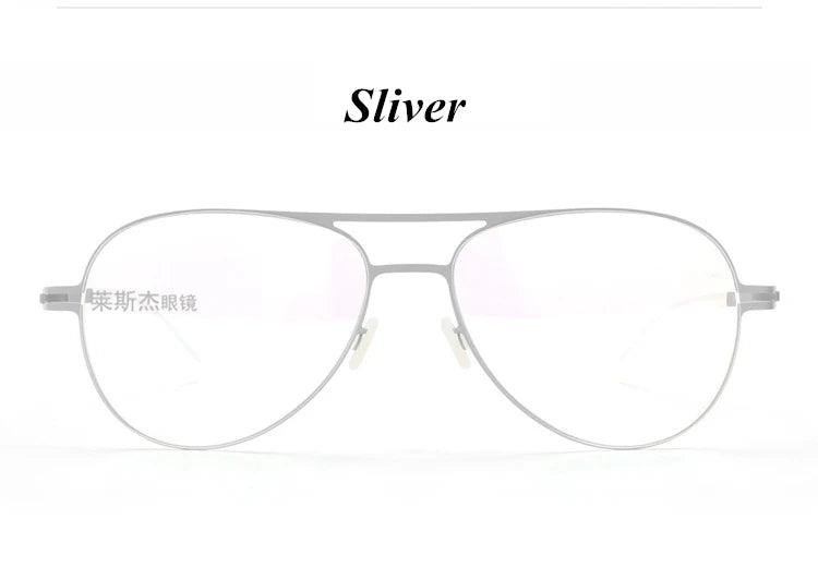 Aimee Unisex Full Rim Oval Double Bridge Stainless Steel Eyeglasses Frame 5120 | Lightweight Durable Glasses for Men & Women | Perfect for Reading, Working & Fashion Accessories