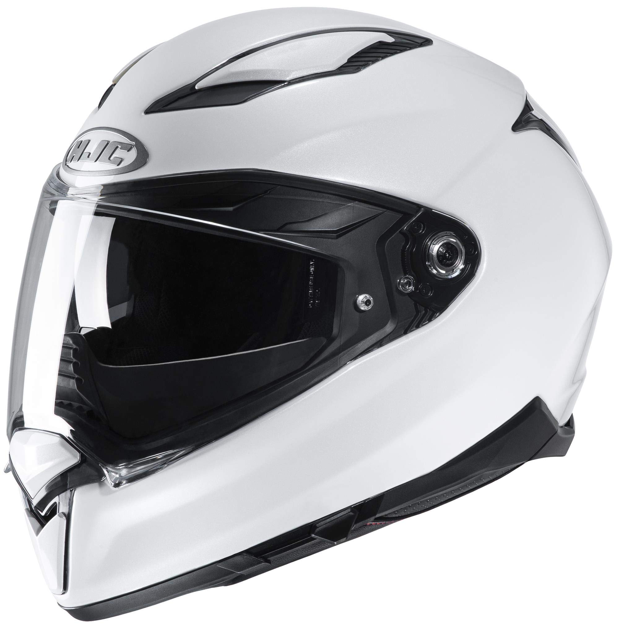 HJC F70 White Full Face Motorcycle Helmet - Small Size for Men & Women - DOT Approved for Street Riding, Racing & Commuting
