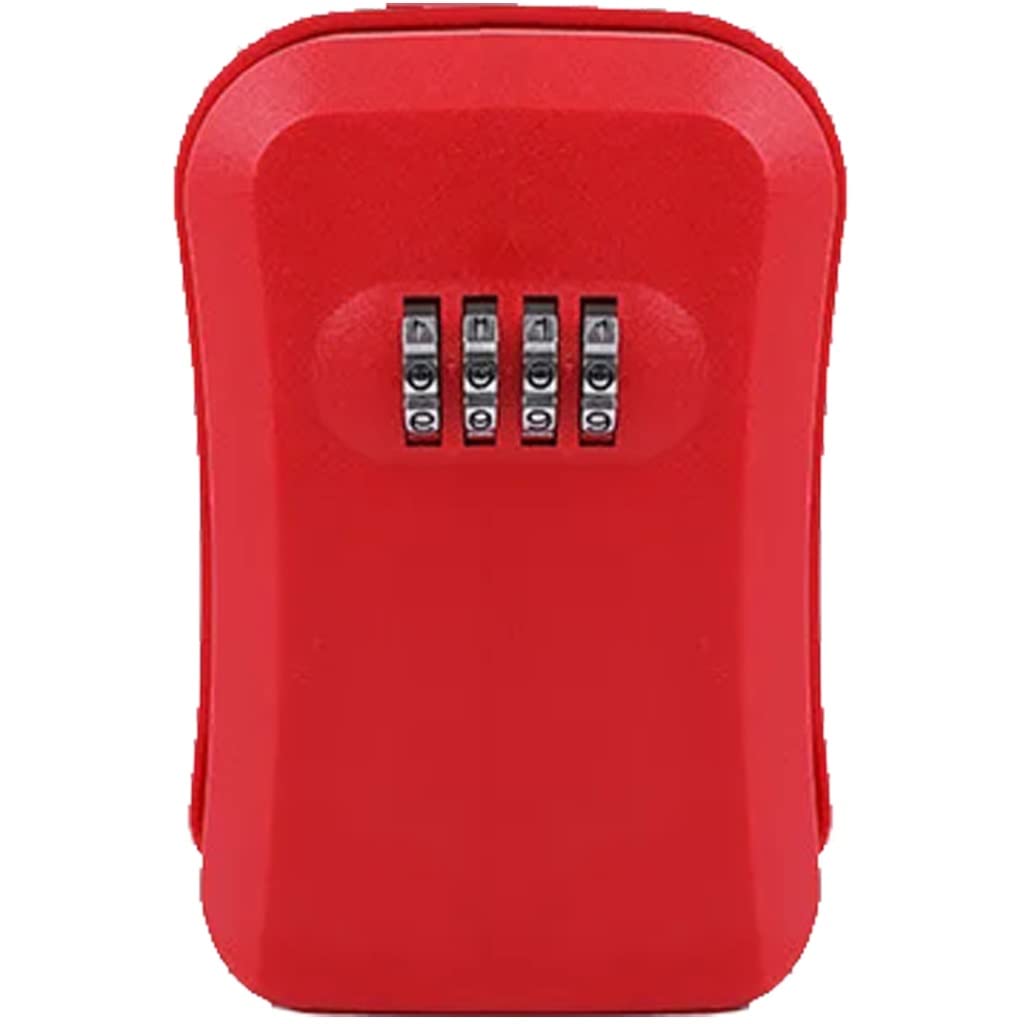 Heavy Duty Wall Mounted Key Safe Box - High Security Anti-Theft Lock with Large Internal Storage (13x9cm) - Perfect for Outdoor Home, Office & Vacation Rental Key Management