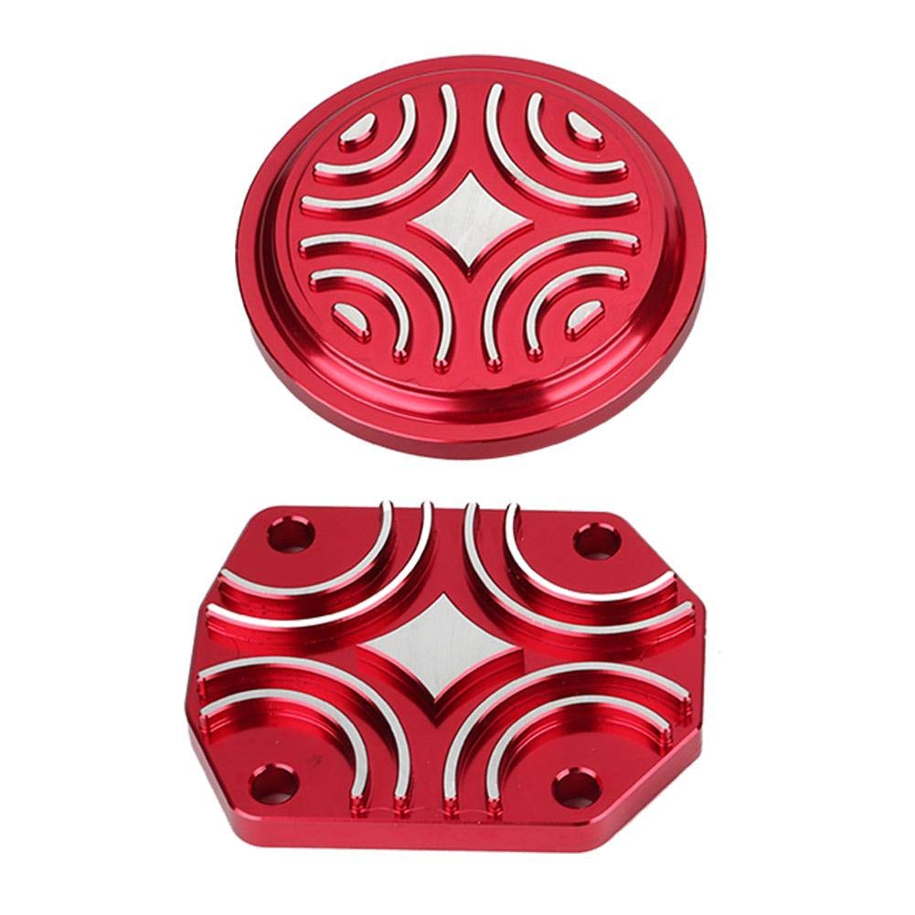 Aluminum Engine Dress Up Cover Kit for Pit Dirt Bike - Red Anodized Motorcycle Accessories for Off-Road Racing & Trail Riding
