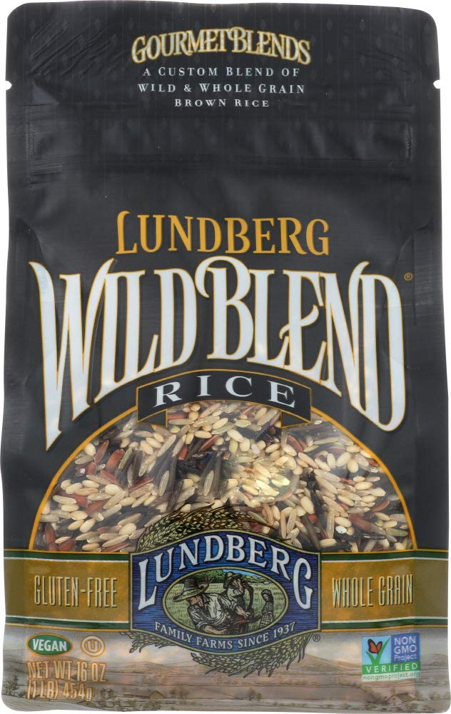 Organic Lundberg Brown & Wild Rice Blend - Gluten-Free, 16oz (Pack of 3) - Perfect for Healthy Meals, Side Dishes & Meal Prep