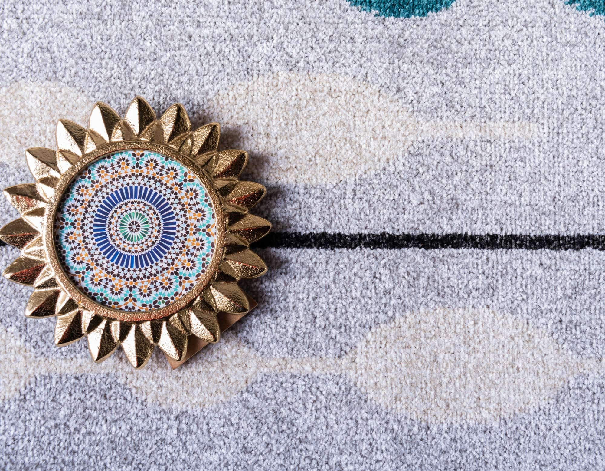 Unique Loom Modern Outdoor Area Rug - Seattle Collection 6'1