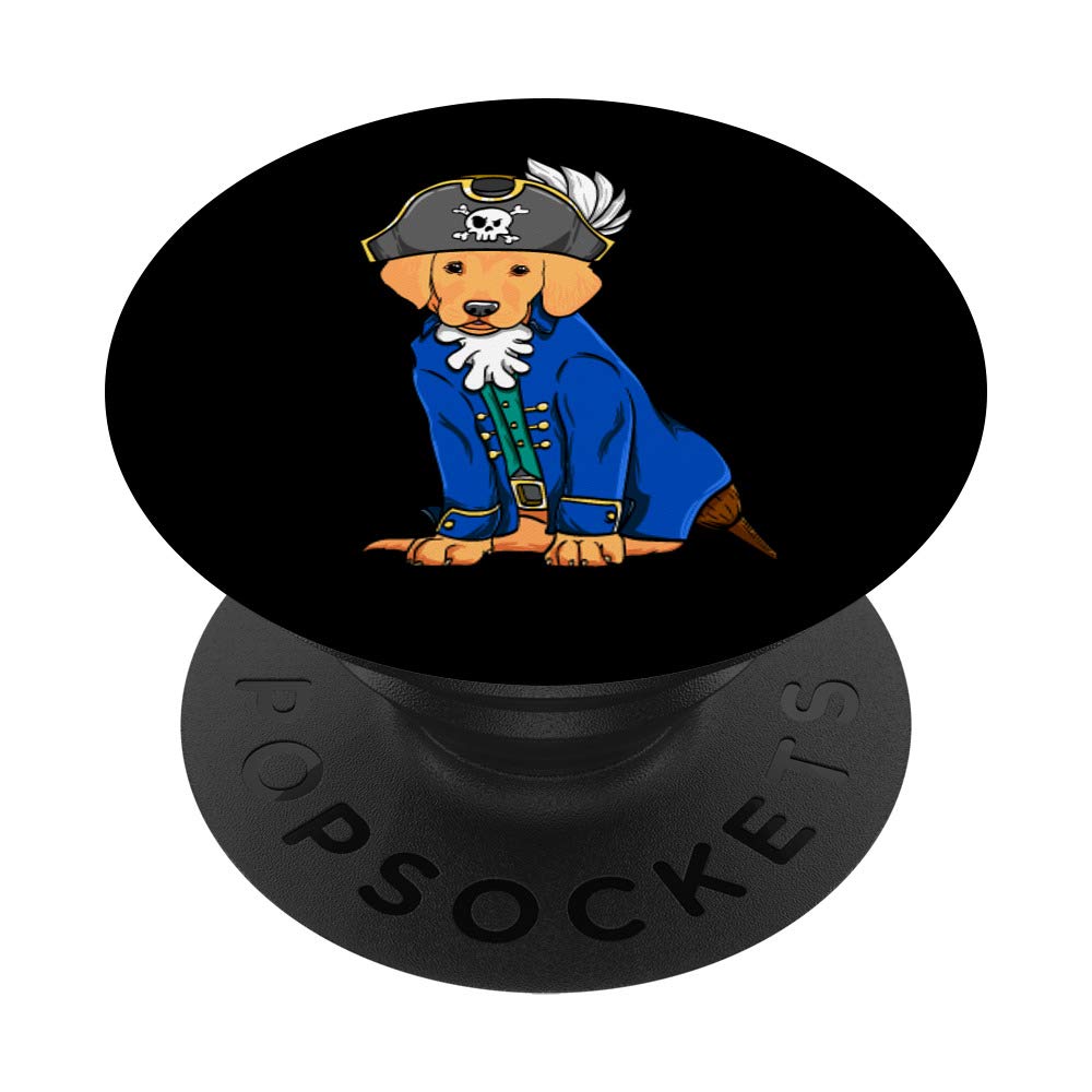 Golden Retriever Pirate Dog PopSockets - Swappable PopGrip Phone Grip & Stand for iPhone, Samsung | Cute Dog Lover Accessory for Phone Cases, Perfect Gift for Pet Owners