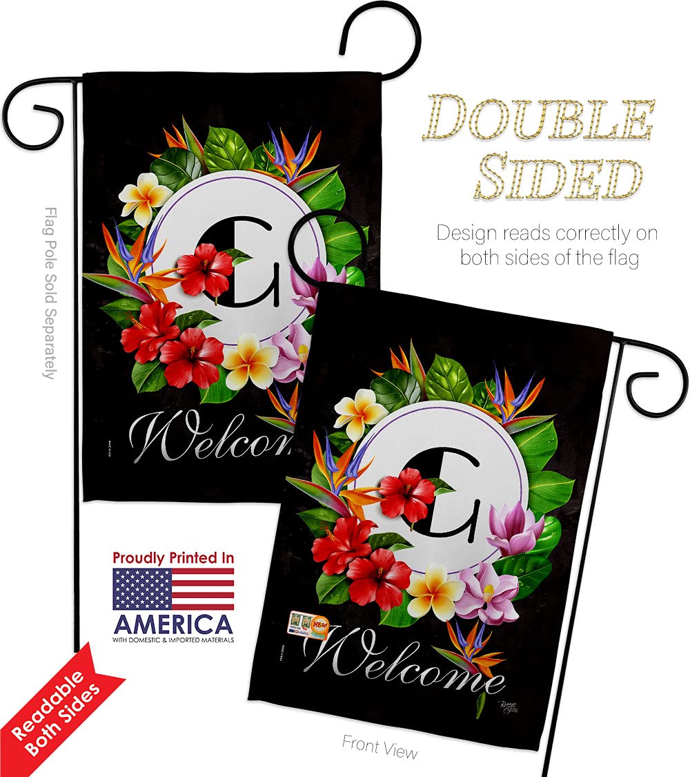 Tropical Garden Flag Set - Sunflower Tulip Rose Decor for Yard & Home