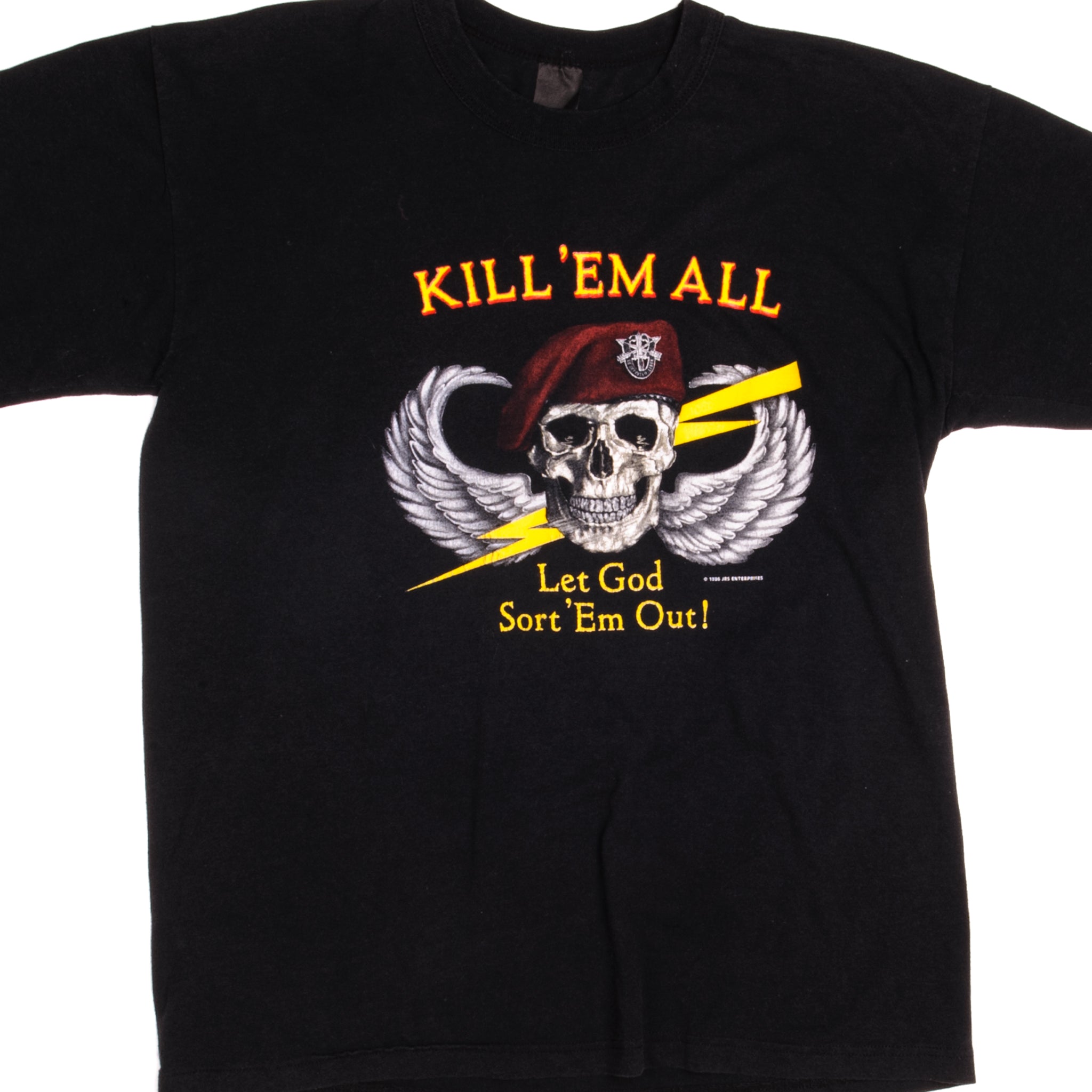 Vintage US Special Forces T-Shirt 1986 - Large Size | Military Inspired Cotton Tee for Men | Perfect for Casual Wear, Outdoor Adventures & Patriotic Events